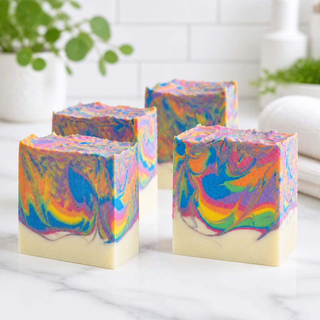 Rainbow Sherbet Artisan Soap 110g